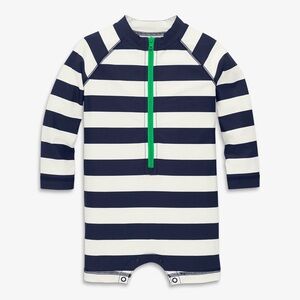 🌊 Baby one-piece rash guard in stripe